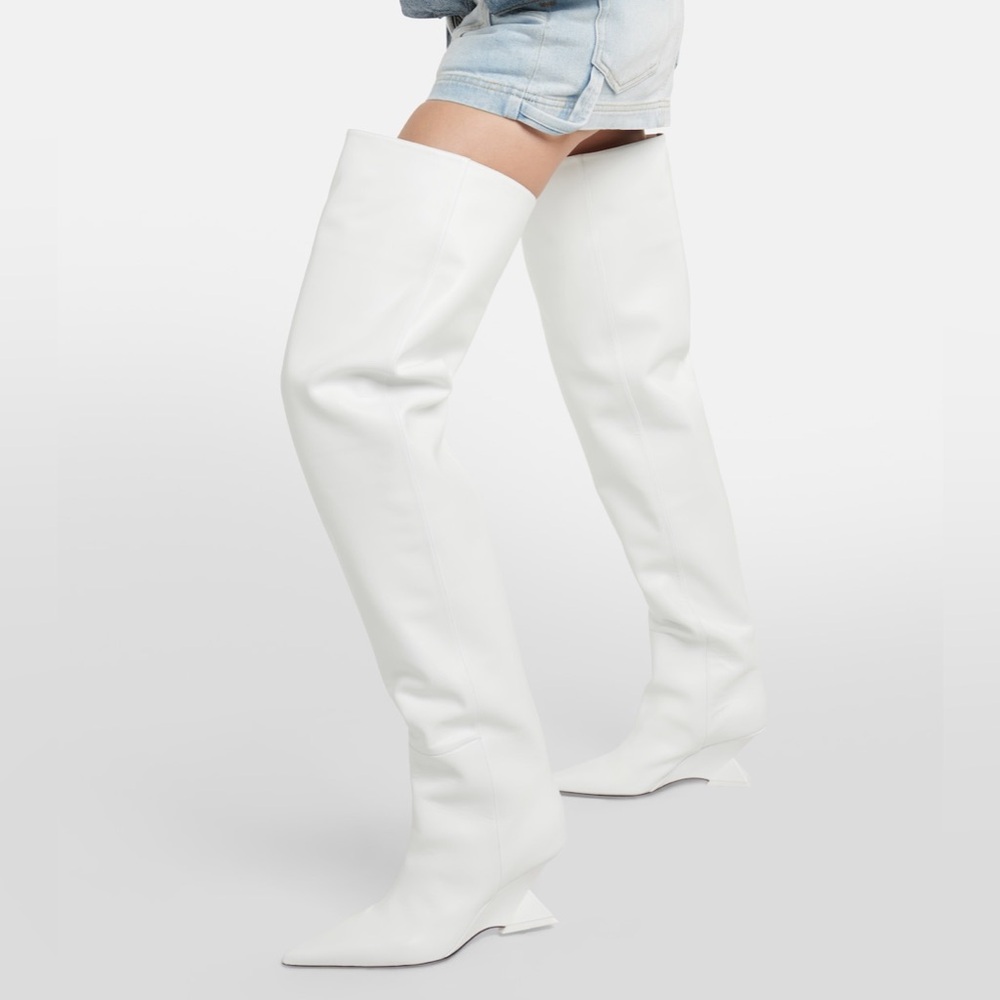 The Attico Cheope leather over-the-knee boots - Picture 9 of 9